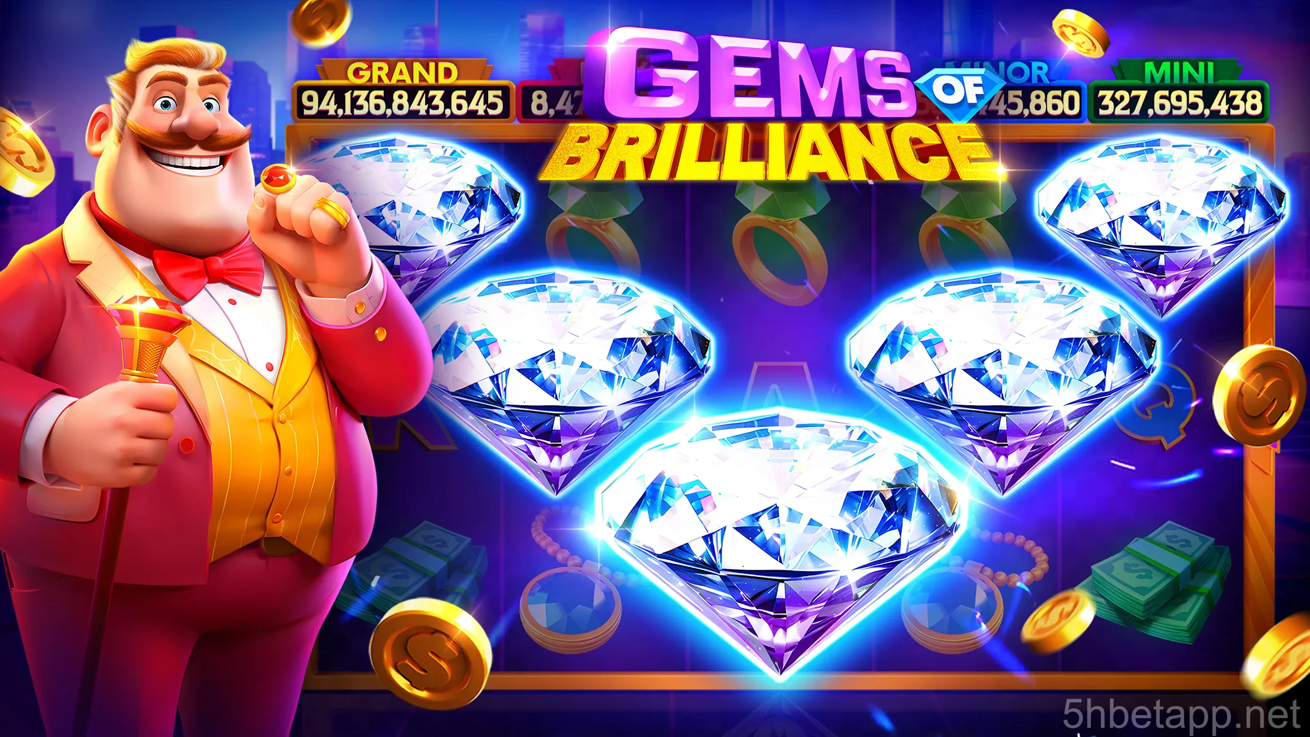 Tela inicial do 5h bet